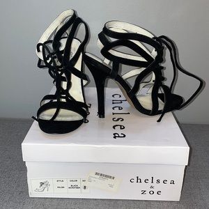 Chelsea & Zoe Black Palma Heel